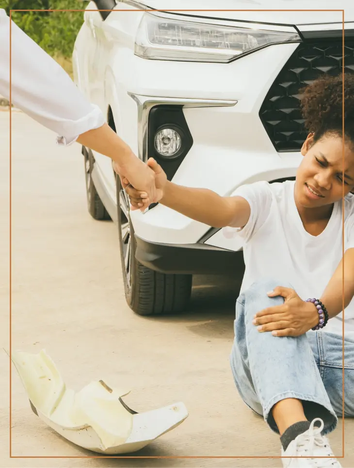 A girl has an injury after a pedestrian accident in Burbank.