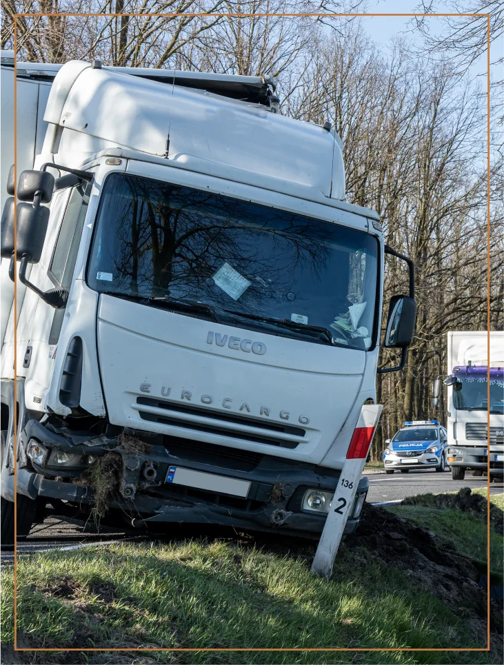 A driver called a truck accident attorney after getting into an accident with a commercial truck.